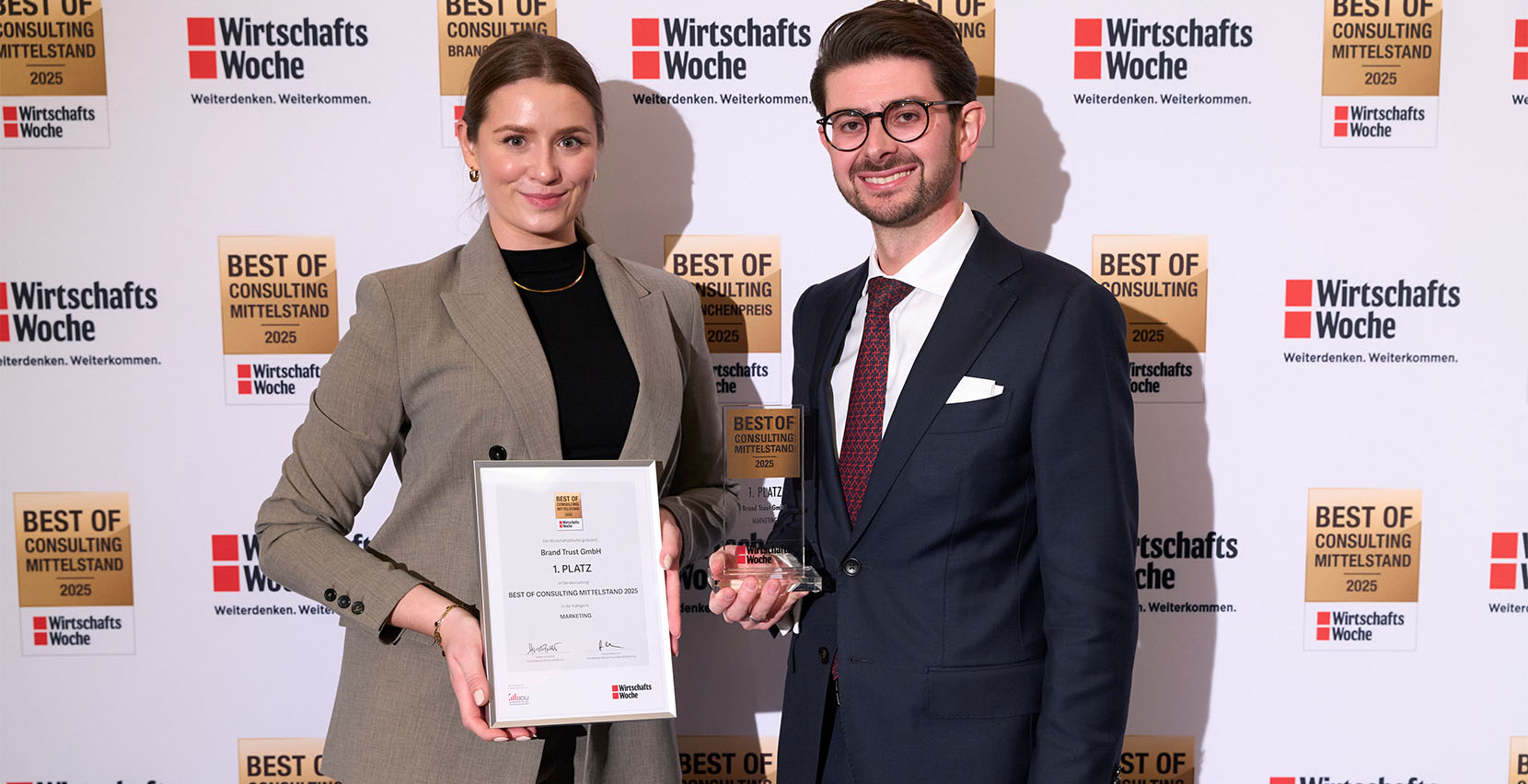 Auszeichnung Best of Consulting Mittelstand WirtschaftsWoche BrandTrust
