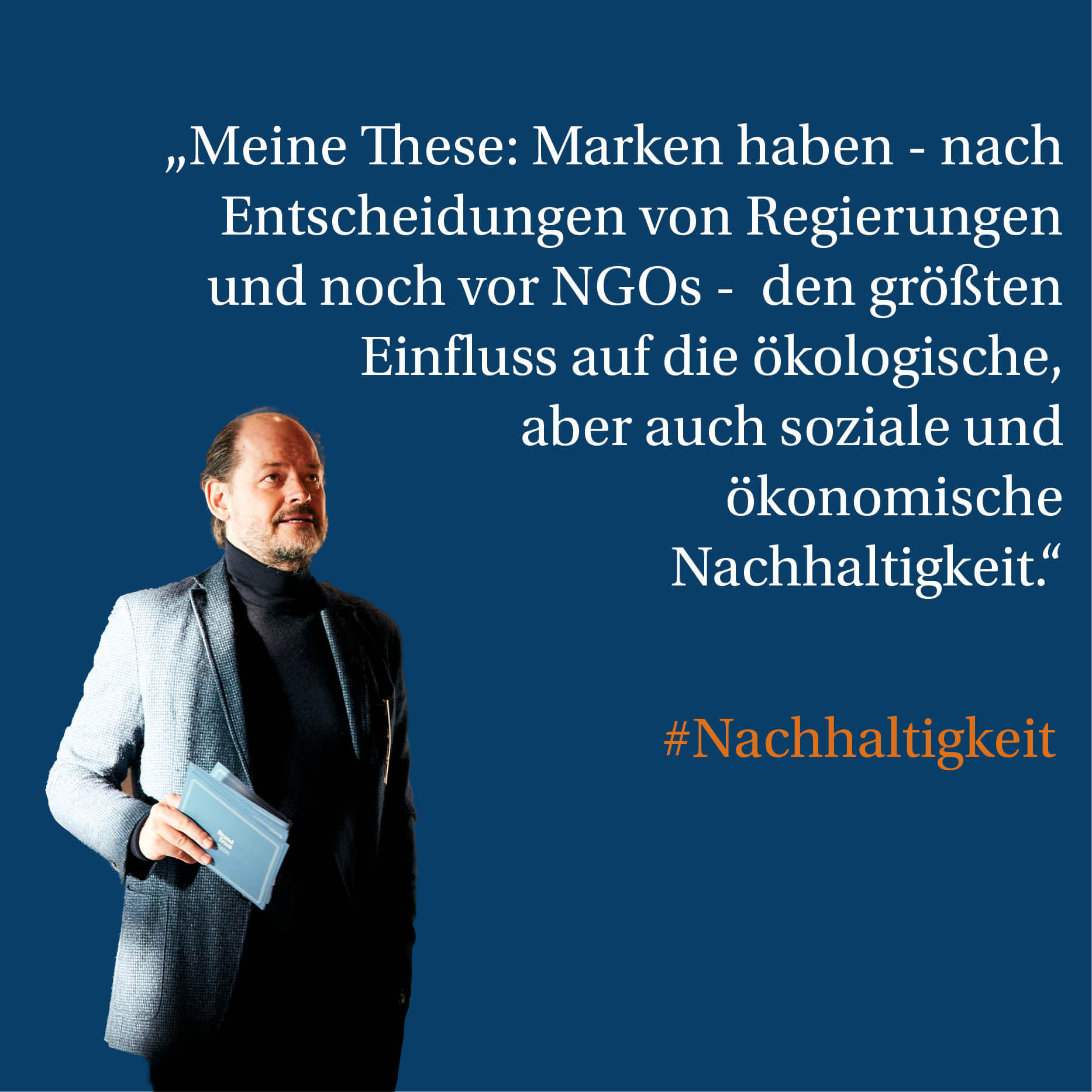 Klaus-Dieter Koch: Nachhaltigkeit ist ein Jahrhundertthema