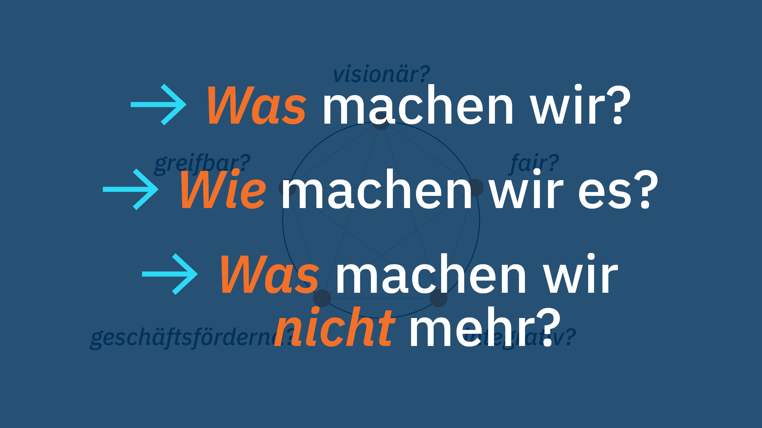 Ein Markenkern beantwortet im Wesentlichen drei Fragen