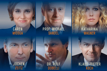 Jochen Zeitz, Prof. Michael Sandel, Katharina Wagner, Rolf Dobelli, Caren Miosga, Klaus-Dieter Koch