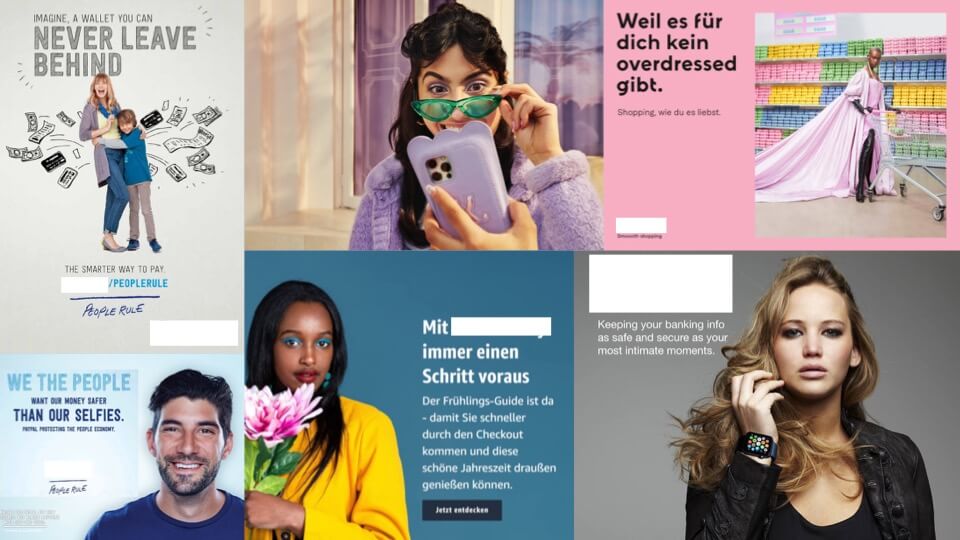 Bildmotive der Zahlungsdienstleister